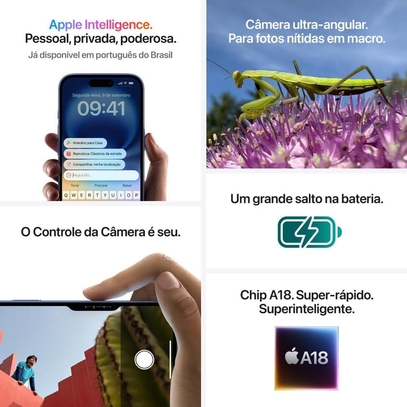 IPhone 16 128GB Tela 6,1