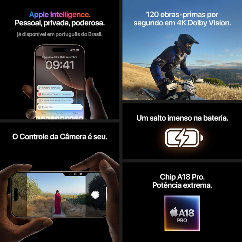 IPhone 16 PRO 128GB Tela 6,1'