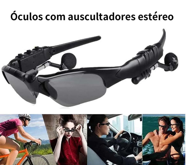 Óculos de sol Esportivo com fones de ouvidos BT Integrado - Ômega Shop Online
