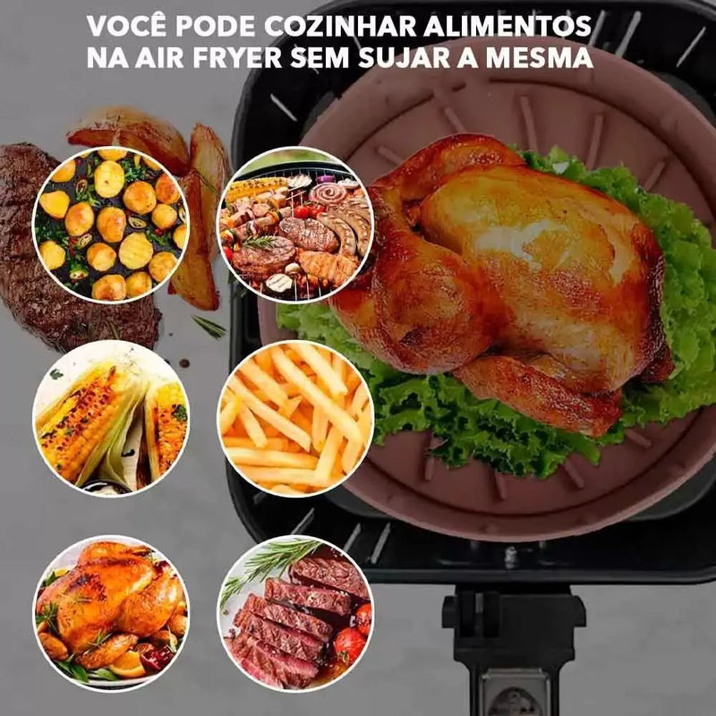 Kit 6 Capas Protetoras de Silicone para AirFryer Medidas Diferentes