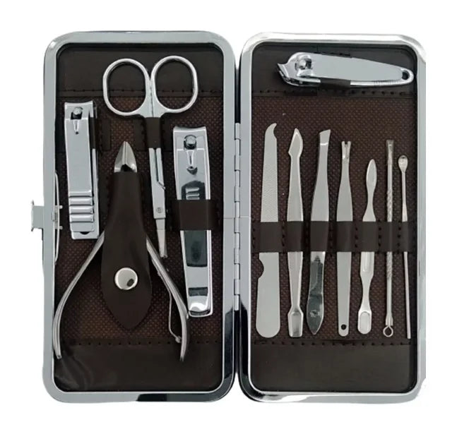Kit cortador de unhas portátil para manicure