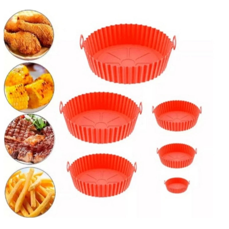 Kit com 6 Capas Protetoras de Silicone para AirFryer