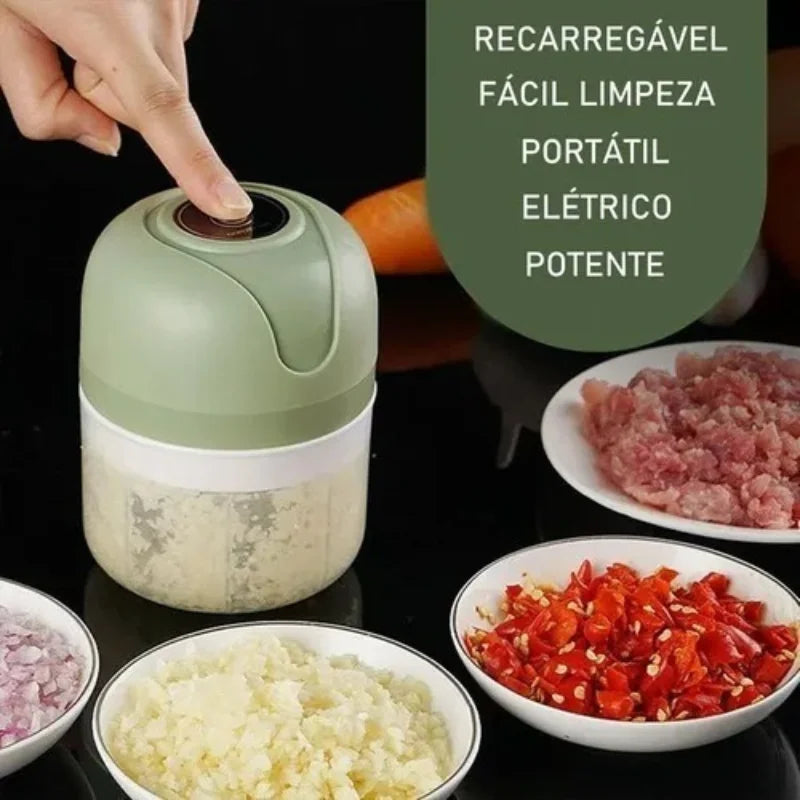 Processador Elétrico de Alimentos Portátil USB Bivolt - Ômega Shop Online