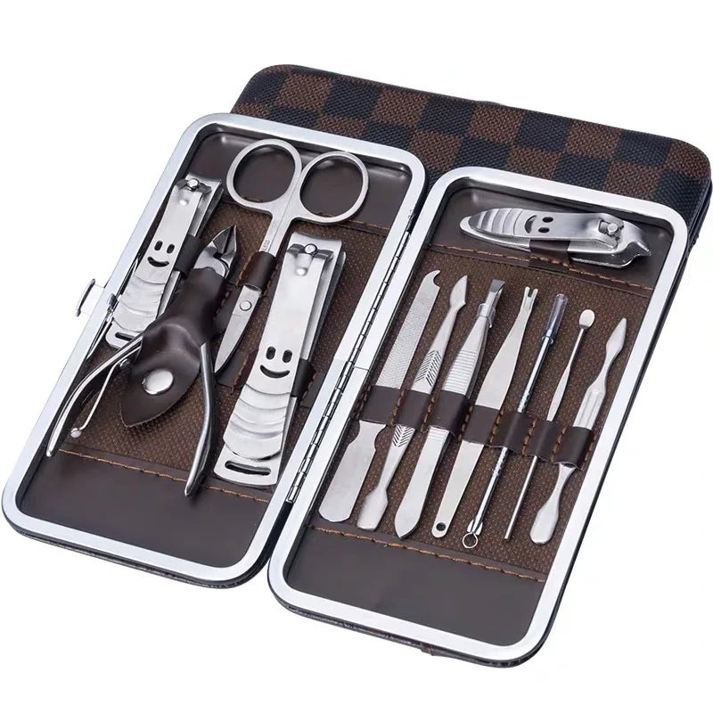 Kit cortador de unhas portátil para manicure