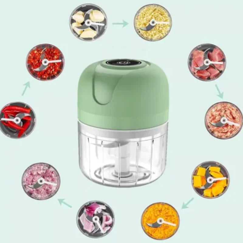 Processador Elétrico de Alimentos Portátil USB Bivolt - Ômega Shop Online