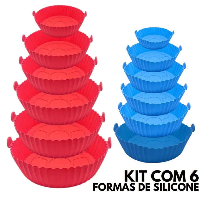 Kit com 6 Capas Protetoras de Silicone para AirFryer