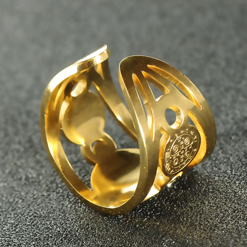 Anillo Sello San Benito +CAJAREGALO - Ômega Shop Online