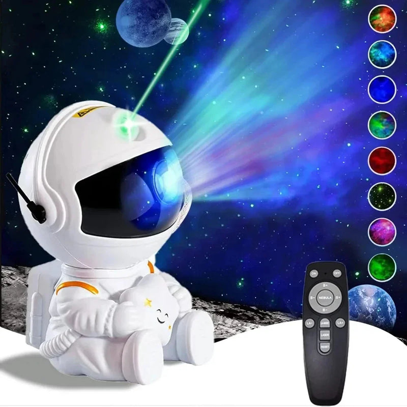 Projetor de céu estrelado de astronauta brasileiro, luz noturna de galáxia, projetor de céu estrelado, luz de astronauta LED, quarto e sala de jogos - Ômega Shop Online