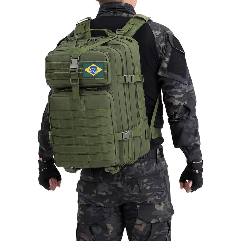 Mochila tática de nylon 50l, mochila militar, à prova d'água