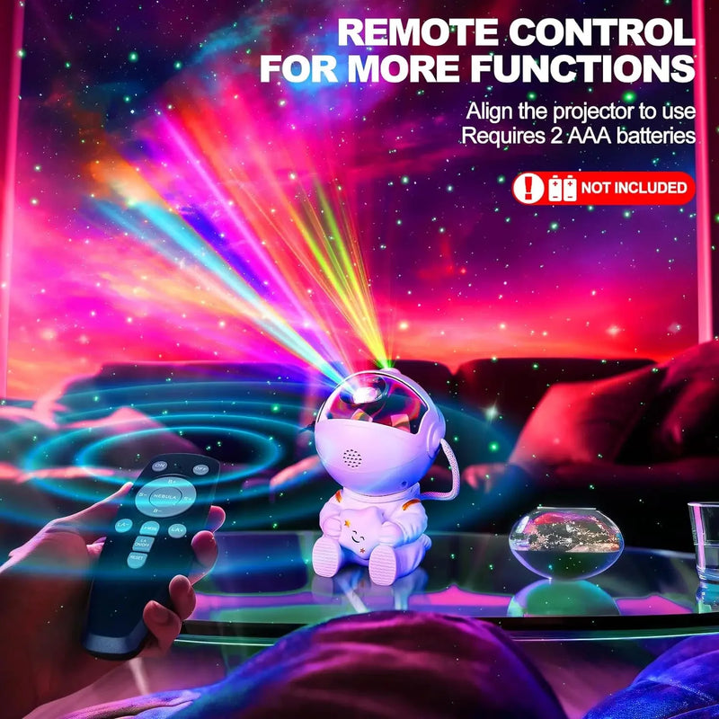 Projetor de céu estrelado de astronauta brasileiro, luz noturna de galáxia, projetor de céu estrelado, luz de astronauta LED, quarto e sala de jogos - Ômega Shop Online