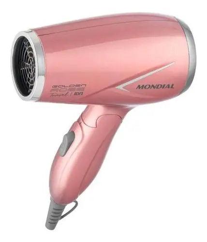 Secador Mondial portável Hair Dryer 1200W Golden Rose Bivolt - Ômega Shop Online