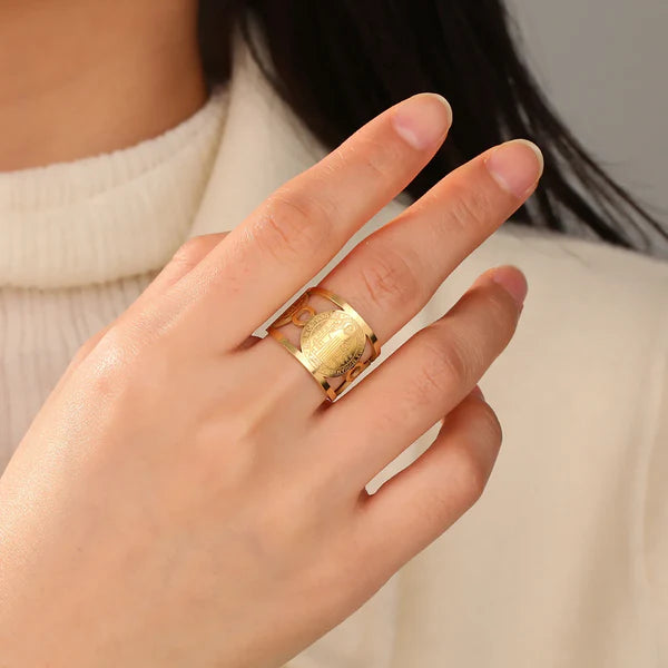 Anillo Sello San Benito +CAJAREGALO - Ômega Shop Online