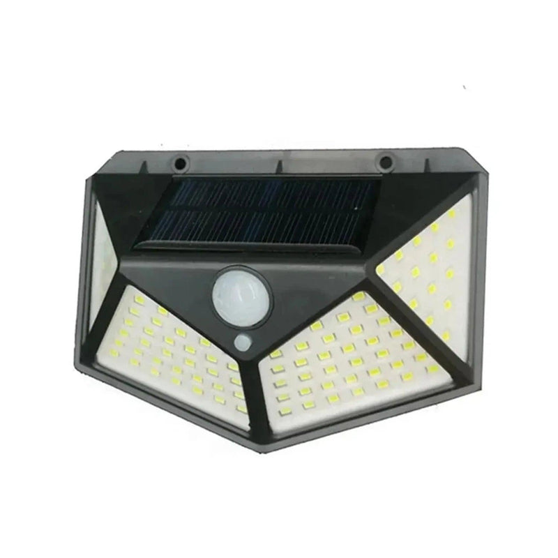 Super luminária solar 4 placas e 100 LEDs - Ômega Shop Online